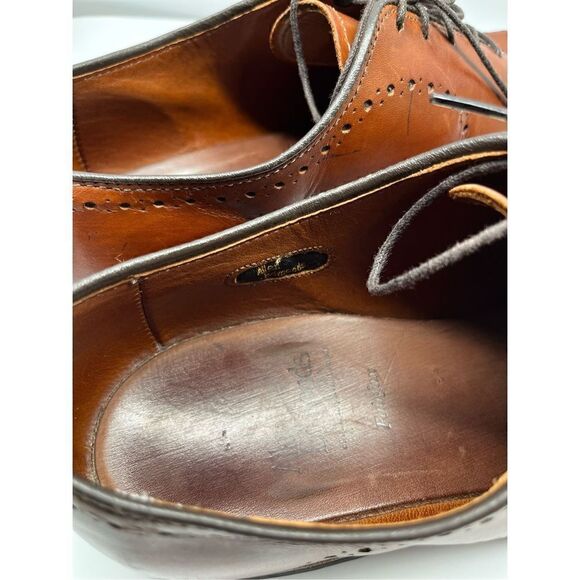 Allen Edmonds Fairfax Walnut Whole Cut Brogue Oxford Dress Shoes Size 8D main image 7